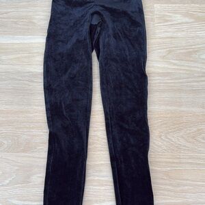 Spanx Black Velvet Leggings